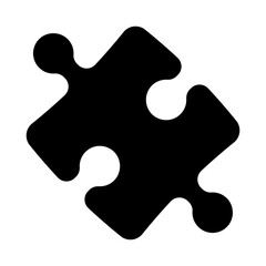 Puzzle pieces icon. Jigsaw vector illustration