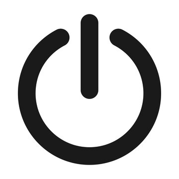 Power button, on and off icon. Shut down vector illustration