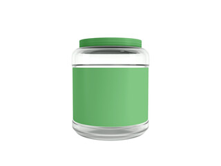 Transparent Glass Jar Packaging Image