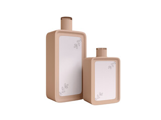 Transparent Cosmetic Oil Container Image