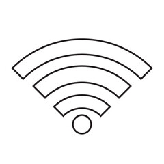Graphic flat wi-fi icon for your design and website