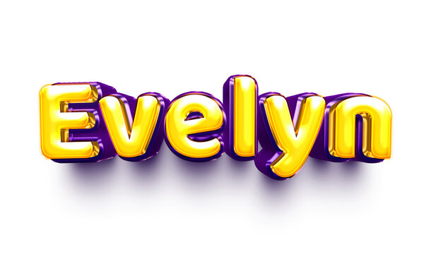 name of girls for birthday celebration balloon air shiny hanging English evelyn