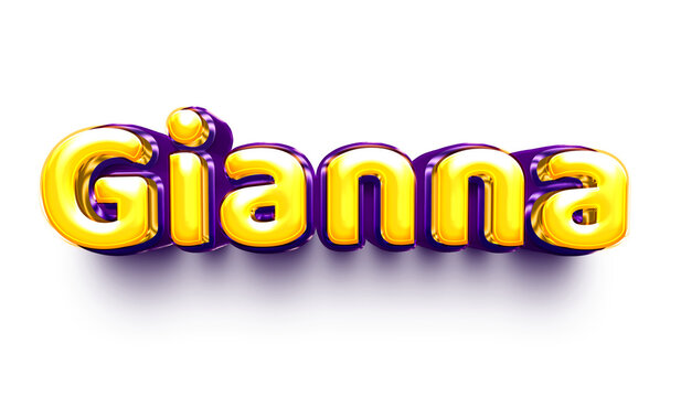 name of girls for birthday celebration balloon air shiny hanging English gianna