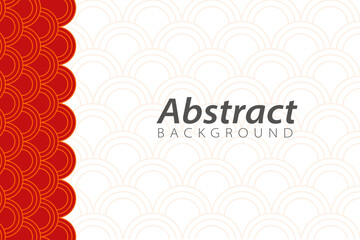 Banner Abstract background wave chinese professional wallpaper red