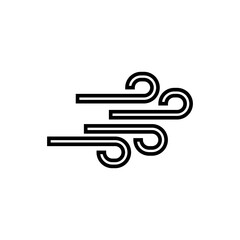 Graphic flat wind icon for your design and website