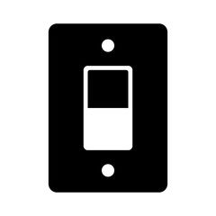 Light switch icon with a black style that is suitable for your modern business