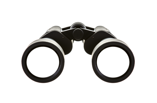 Pair of Binoculars on a transparent background (PNG) - Powered by Adobe