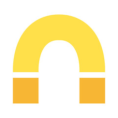 Magnet icon with a color style that is suitable for your modern business