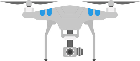 Quadrocopter drone technologies. Vector illustration