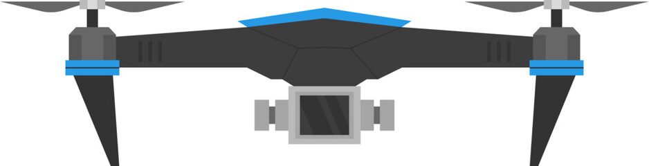 Quadrocopter drone technologies. Vector illustration