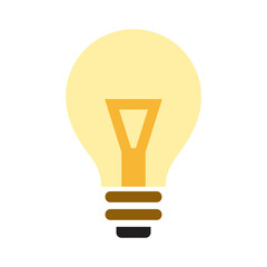 Light bulb icon with a color style that is suitable for your modern business