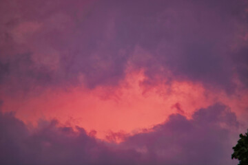 Obraz premium Sky at dusk