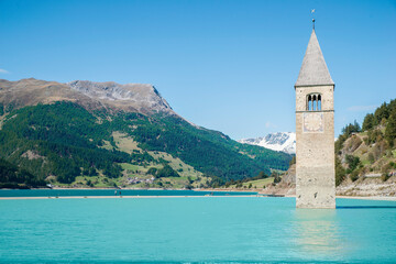 Kirchturm am Reschensee