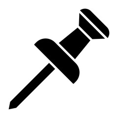 Pushpin Glyph Icon