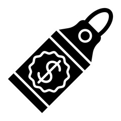 Price Tag Glyph Icon