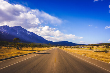 Landscape of Jade dragon snow mountain(Yulongxueshan),Lijiang,Yunnan,China