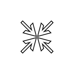 Graphic flat zoom in icon for your design and website