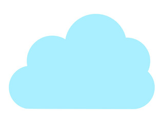 Simple illustration of weather and cloud