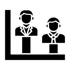 Bar Chart Glyph Icon