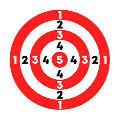 Sports shooting. target for training. Vector