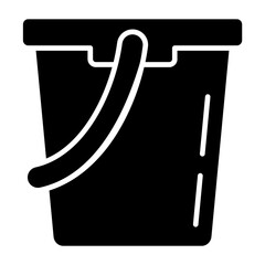 Water Bucket Glyph Icon
