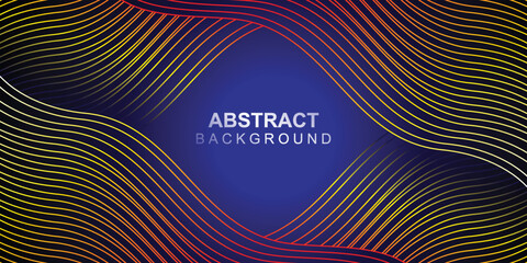 Wavy abstract banner background design vector
