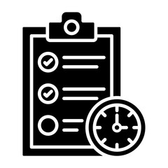 Agenda Glyph Icon