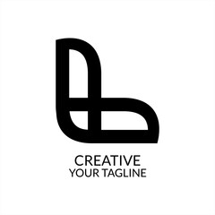 Obraz premium Elegant L Letter Monogram Logo Design, L logo, brand logo, corporate logo, business 