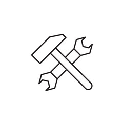 wrench vector for website symbol icon presentation