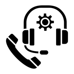 Technical Support Glyph Icon