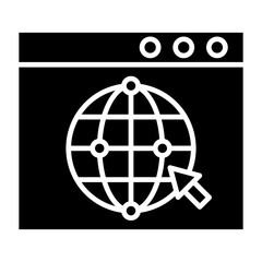 Internet Glyph Icon