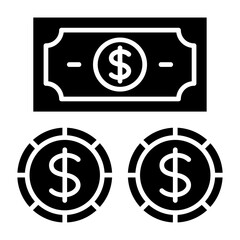 Dollar Currency Glyph Icon