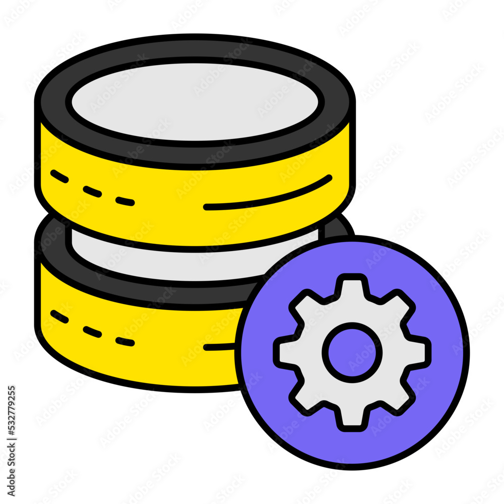 Aufkleber datafication vector color icon design, big data symbol, business intelligence sign,web hosting and d