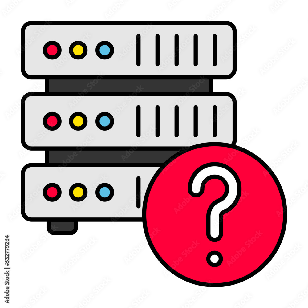 Aufkleber unknown machine vector color icon design, big data symbol, business intelligence sign,web hosting an