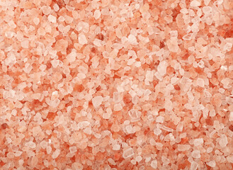 Close up background of pink Himalayan salt