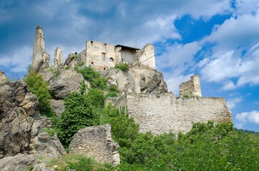 Fototapeta na wymiar Ruins of Dürnstein Castle, Lower Austria