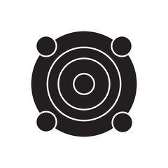 audio car vector for website symbol icon presentation