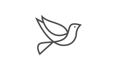 abstract bird logo	