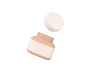 Transparent Beauty Cosmetic Cream Container Image