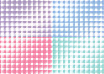 シームレスなギンガムチェックの背景素材
