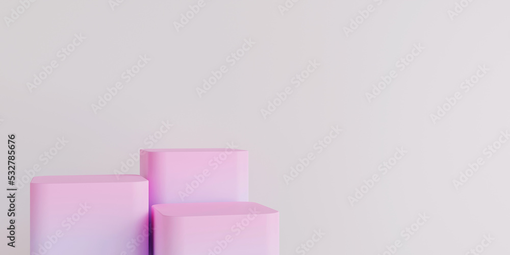 Poster empty cylinder podium on minimal background. abstract minimal scene with geometrical forms. design f