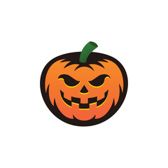 pumpkin logo icon vector helloween
