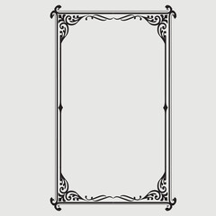 Frame, in the style of an ornament, Vector illustration eps 10, Art.