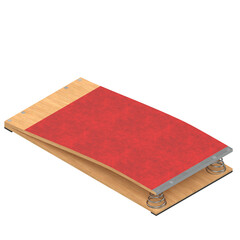 3D rendering illustration of a gymnastics springboard