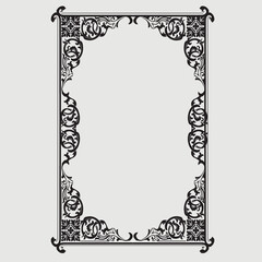 Frame, in the style of an ornament, Vector illustration eps 10, Art.
