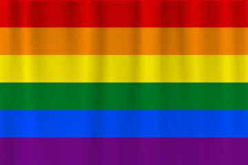 Fototapeta premium Vector flag of Pride flag. Pride flag waving flag background.