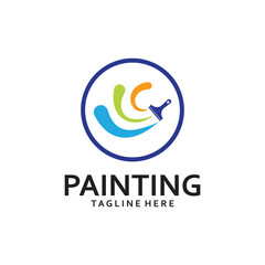 Paint Logo Template vector icon
