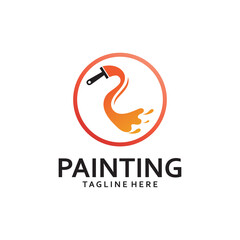 Paint Logo Template vector icon