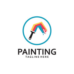 Paint Logo Template vector icon