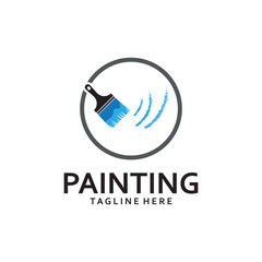 Paint Logo Template vector icon